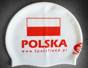 SportTrend Czepek POLSKA Biały