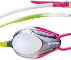 Arena okulary pływackie Tracks Mirror sil/green/fu