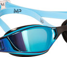MP Michael Phelps okularki XCEED Titanium Blue Mir