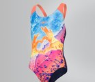 Speedo kostium dziewczęcy DIGI navy/orange