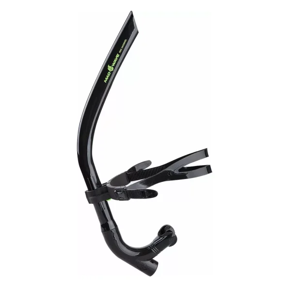 MAD_WAVE_RURKA_CZOLOWA_SNORKEL_TRAINER_PRO_BLACK_M077301001W Mad Wave rurka czołowa z zaworem Trainer Pro Black