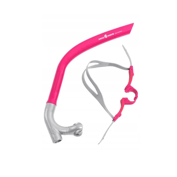 MAD_WAVE_RURKA_CZOLOWA_SNORKEL_TRAINER_PRO_PINK_M077301011W_1 Mad Wave rurka czołowa z zaworem Trainer Pro Pink