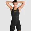 arena_powerskin_carbon_glide_black_gold_knee_003663105 Arena Carbon Glide damski Black Gold