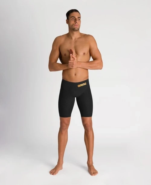 arena_powerskin_glide_black_gold_jammer_003665105 Arena Carbon Glide Jammer Black Gold