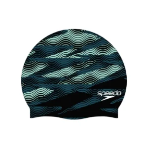 SPEEDO-CZEPEK-SILIKONOWY-SLOGAN-PRINT-8-0838516009-GREEN Speedo czepek Slogan green