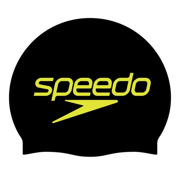 SPEEDO-CZEPEK-TRENINGOWY-8-0838509951-BLACK Speedo czepek Slogan Czarny big Logo