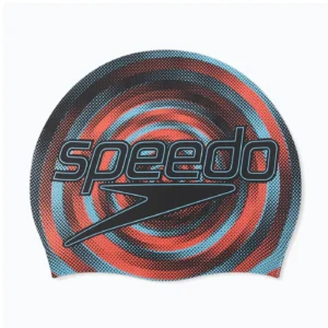 SPEEDO-CZEPEK-TRENINGOWY-DZIECIĘCY-8-0838617622 Speedo czepek Slogan Black/Red