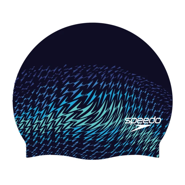 SPEEDO-CZEPEK-TRENINGOWY- SLOGAN-PRINT-8-0838501529 Speedo czepek Slogan Navy