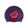 czepek_plywacki_arena_009276_200_Big_Logo_Plum_coral Arena czepek silikonowy Big Logo Plum Coral