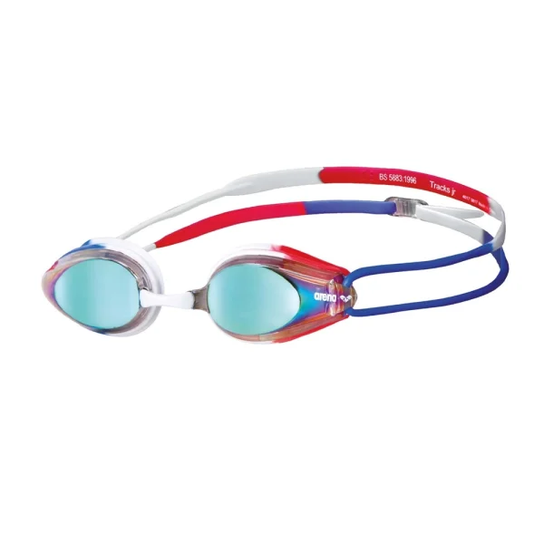 okularki_plywackie_treningowe_arena_tracks_junior_gold_blue-Red_1e560174 Arena okulary pływackie Tracks JR Mirror gold/blue