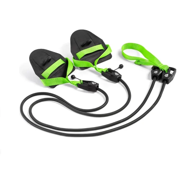 Guma z uchwytami w kształcie wiosełek do treninguwytrzymałościowego na sucho M077103 MAD WAVE DRY TRAINING guma z wiosełkami