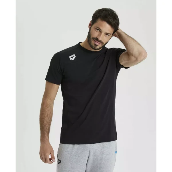 arena_koszulka_team_t-shirt_panel_black_004899500_1 Arena T-Shirt Team Panel Black