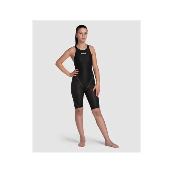 Arena Powerskin ST NEXT Kneeskin czarny – dziewczęcy strój startowy do pływania, rozmiar 152 cm