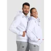 Arena bluza team hooded jacket panel Biała