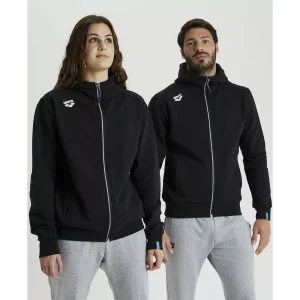 Arena bluza team hooded jacket panel Czarna