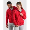 Arena bluza team hooded jacket panel Red