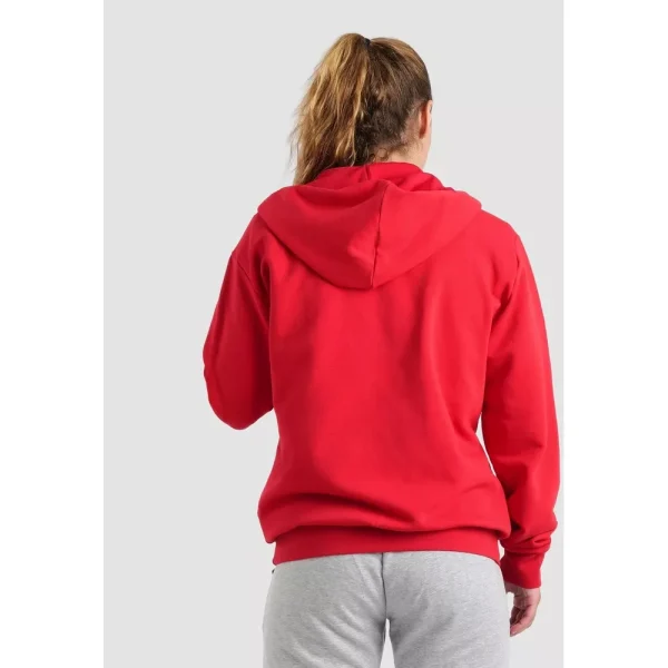 Arena bluza team hooded jacket panel Red