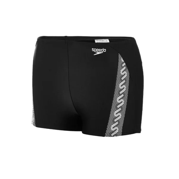 kapielowki_chlopiece_speedo_monogram_black_white_8087513503 Speedo chłopięce szorty Monogram black/white 116