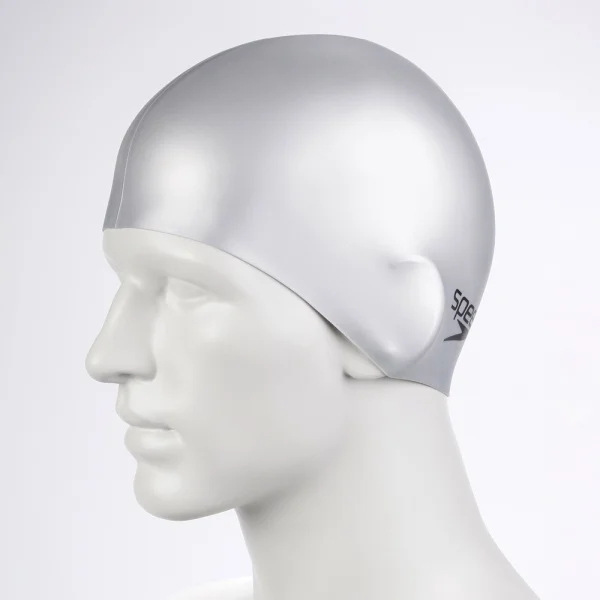 Speedo czepek bezszwowy Flat srebrny