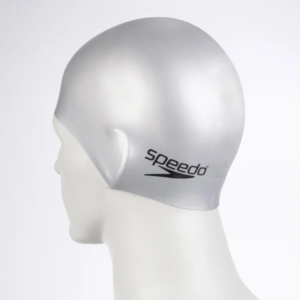 Speedo czepek bezszwowy Flat srebrny