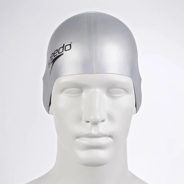 Speedo czepek bezszwowy Flat srebrny