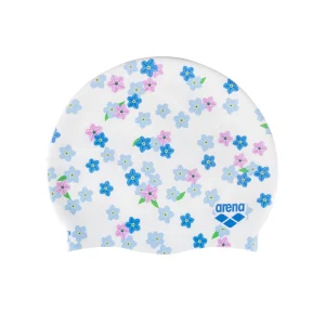 Czepek Arena HD CAP FLOWERS - silikonowy czepek pływacki z kwiatowym nadrukiem