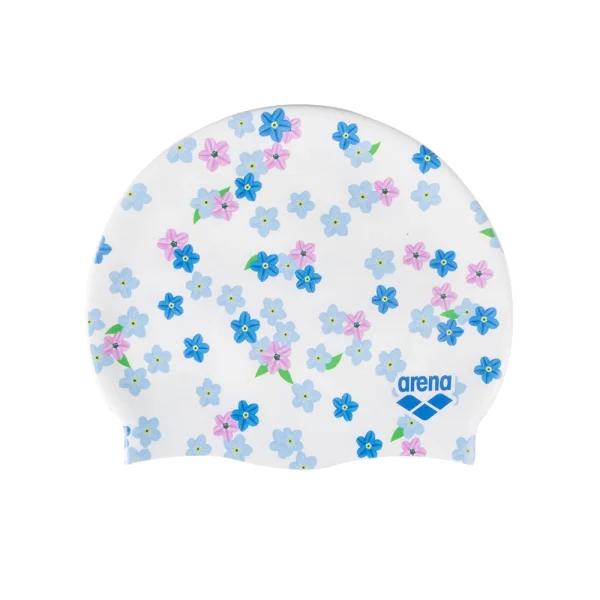 Czepek Arena HD CAP FLOWERS - silikonowy czepek pływacki z kwiatowym nadrukiem
